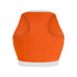Celine Cropped Short Sleeve Rashguard - Tangerine